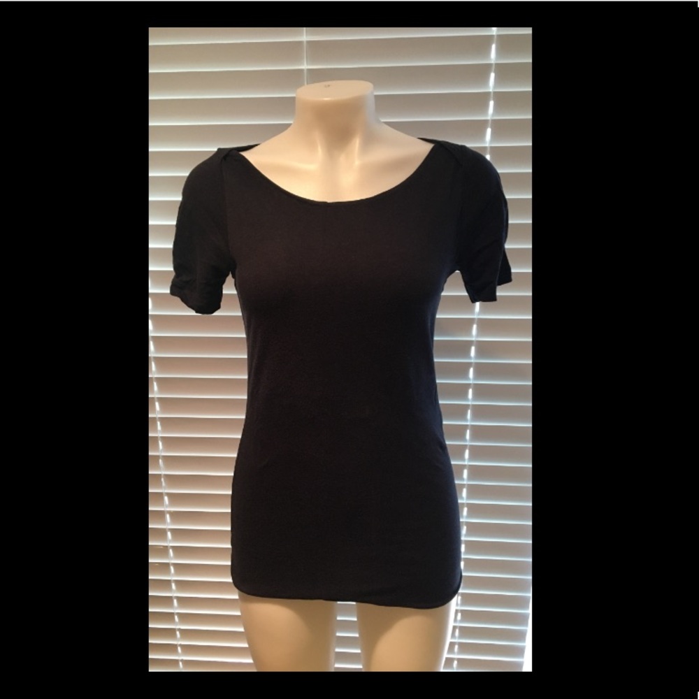 Black Cotton Top - Great Quality!